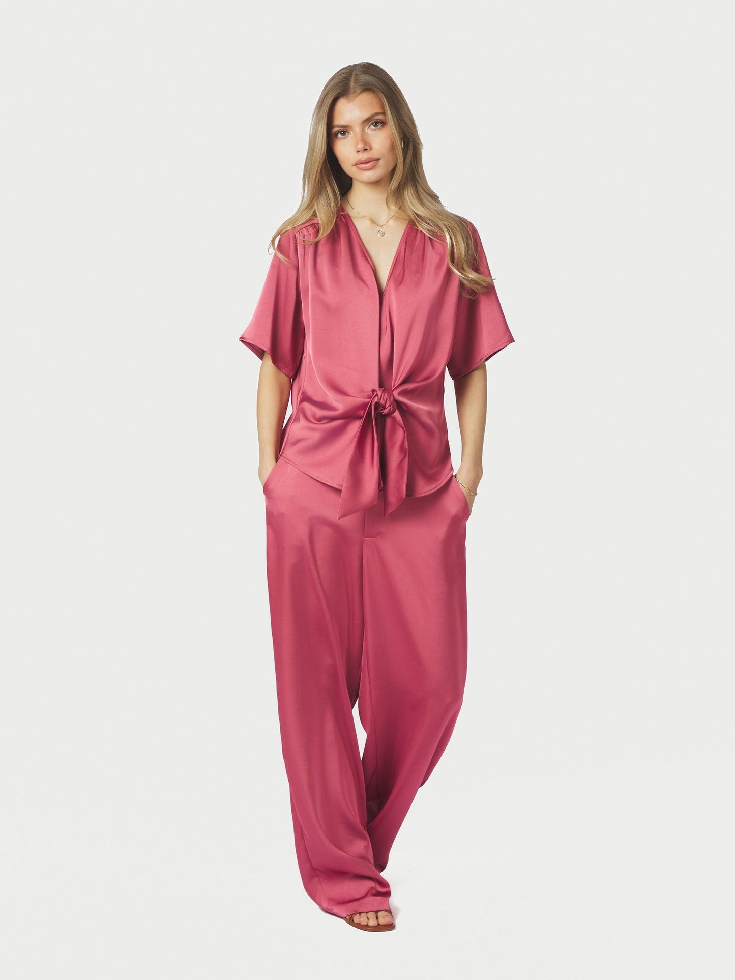 Neo Noir Casadia Heavy Sateen Blouse