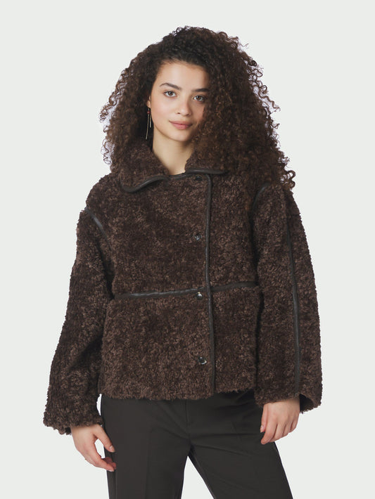Neo Noir Castor Faux Fur Jacket