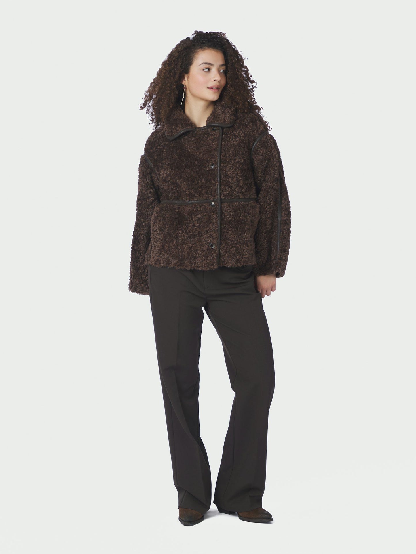 Neo Noir Castor Faux Fur Jacket