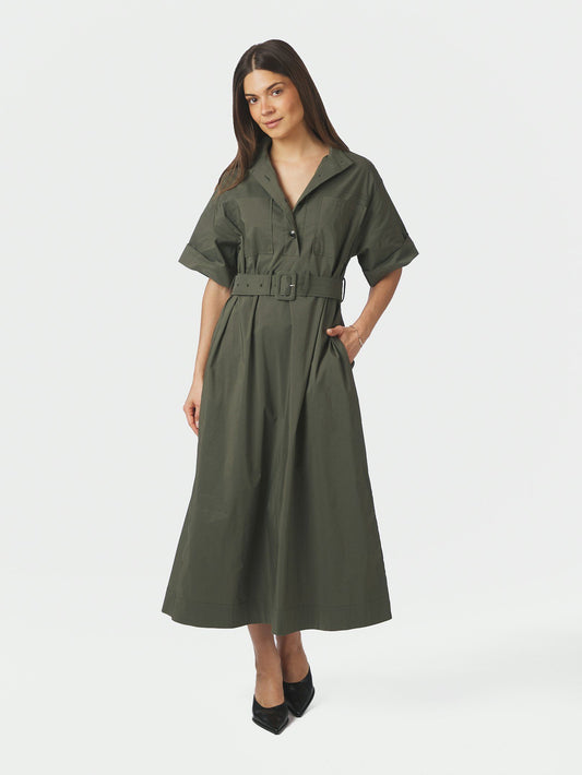 Neo Noir Cina Poplin Dress