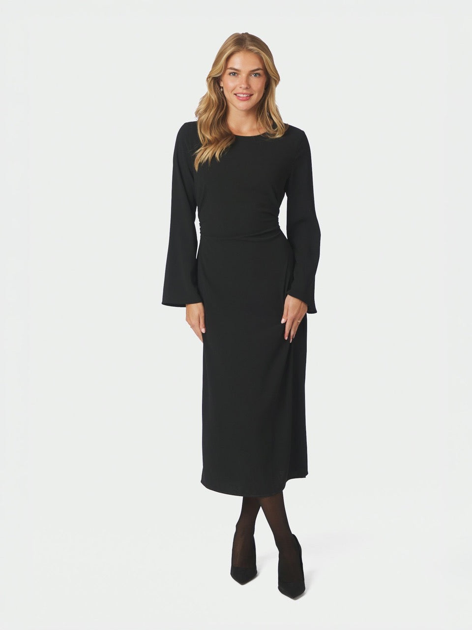 Neo Noir Emmely Drape Dress