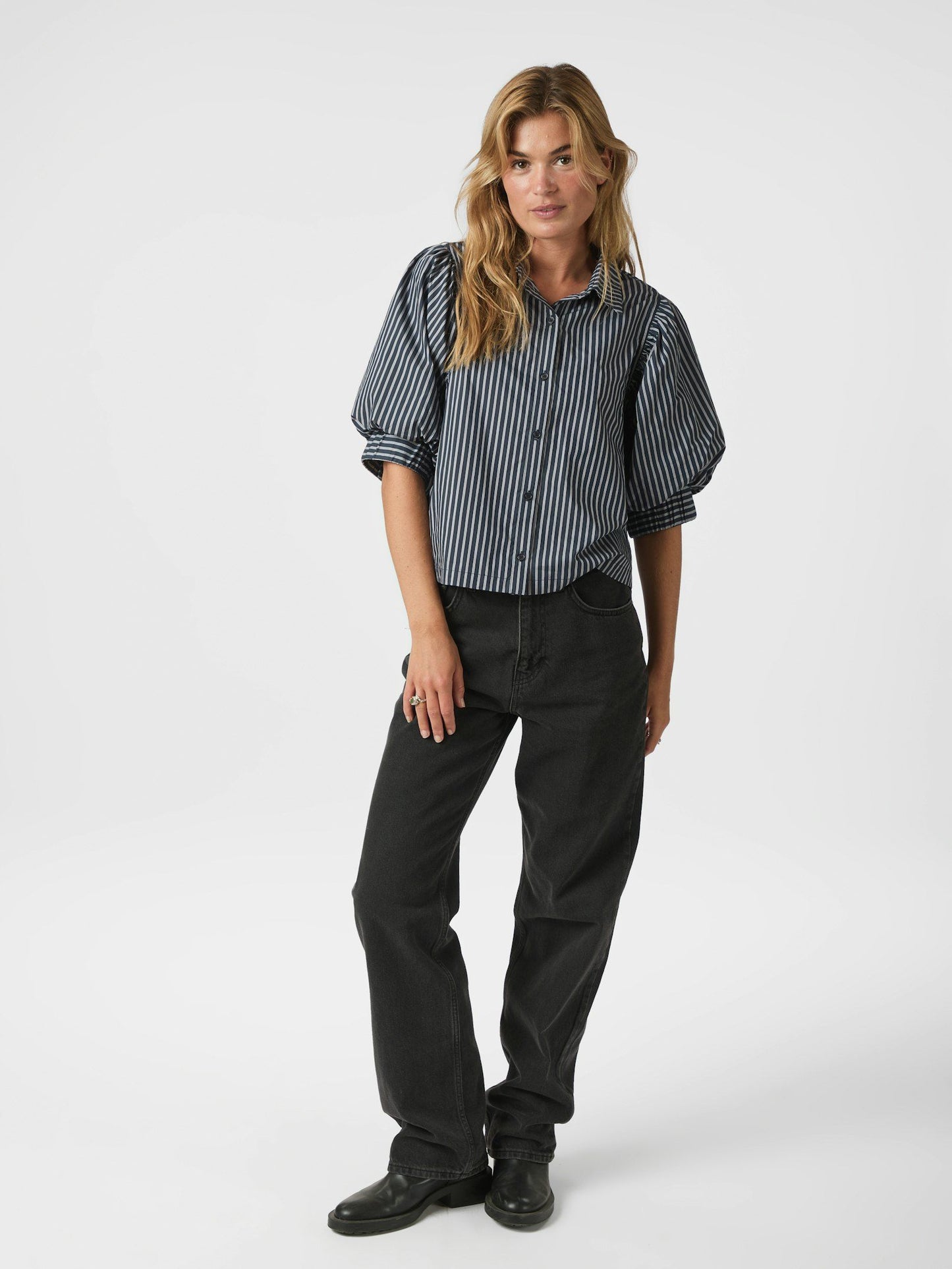 Neo Noir Etta Stripe Shirt