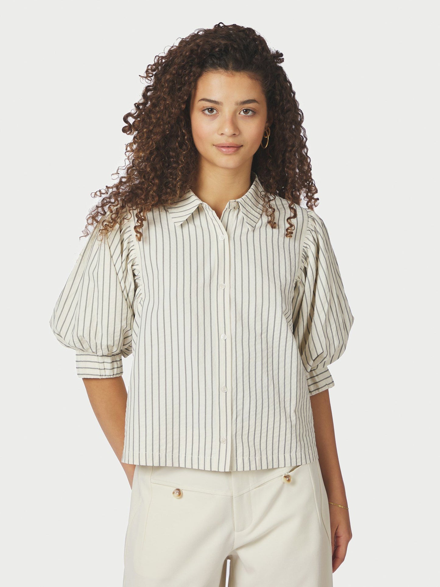 Neo Noir Etta Slim Stripe Shirt