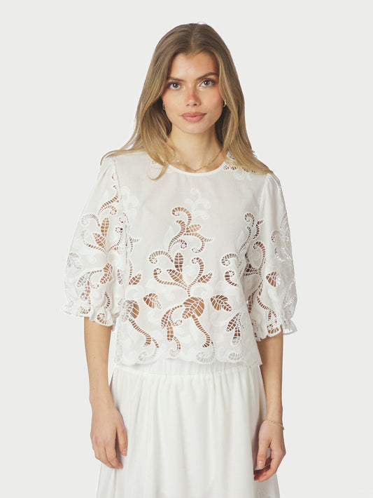 Neo Noir Fie Embroidery Blouse