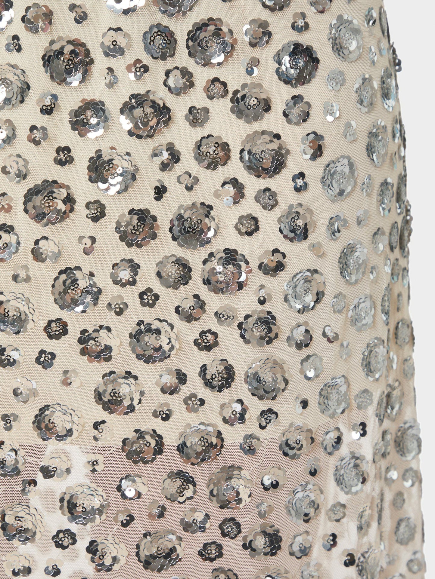 Neo Noir Gilla Flower Sequin Skirt