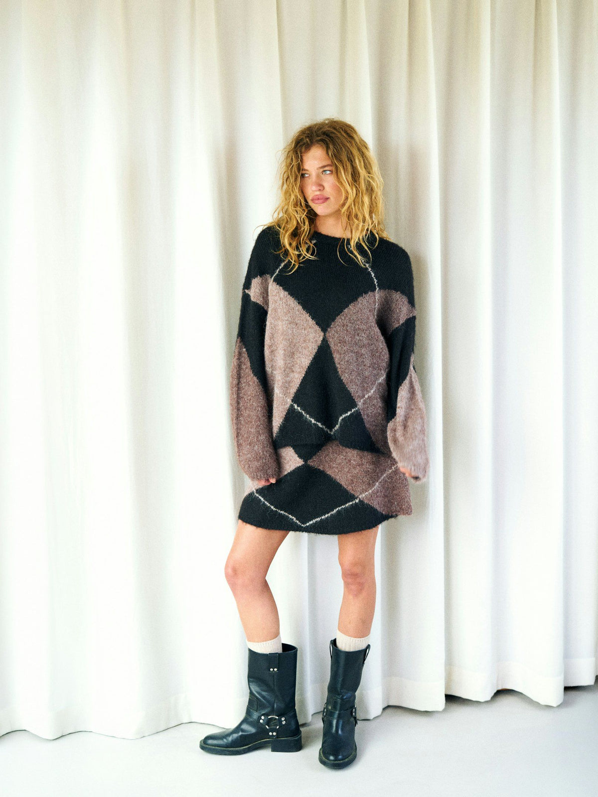 Neo Noir Gisa Knit Skirt