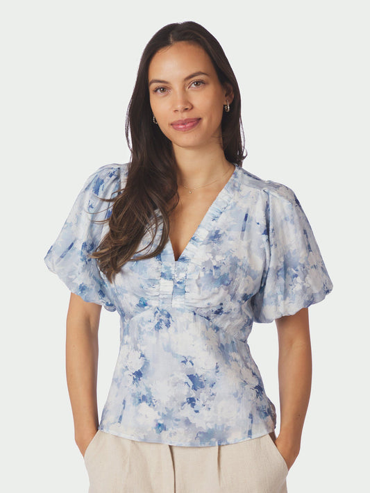 Neo Noir Irina Floral Fusion Blouse