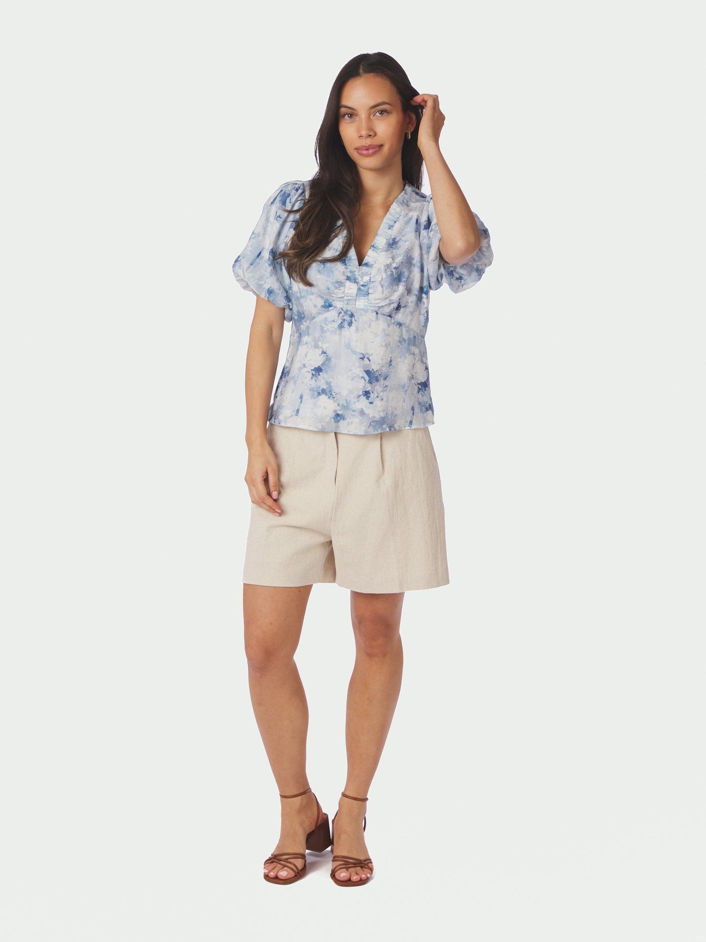 Neo Noir Irina Floral Fusion Blouse