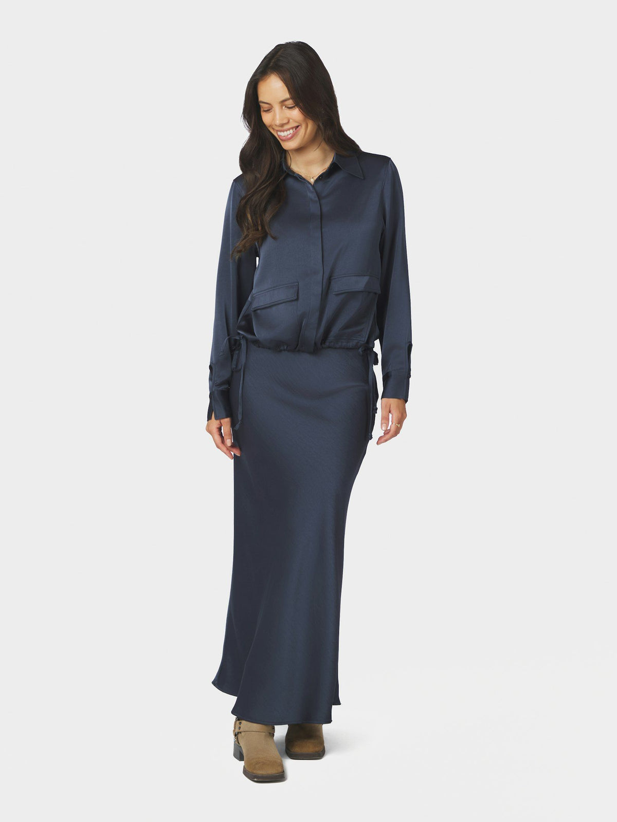 Neo Noir Manille Heavy Sateen Shirt
