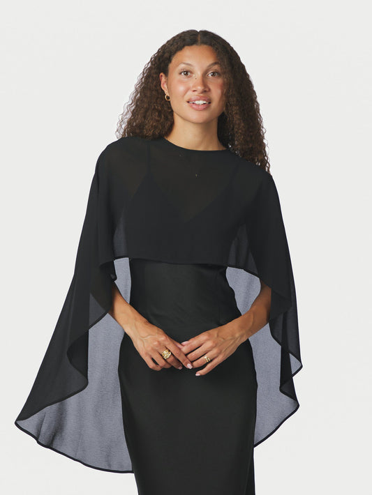 Neo Noir Manufi Chiffon Cape