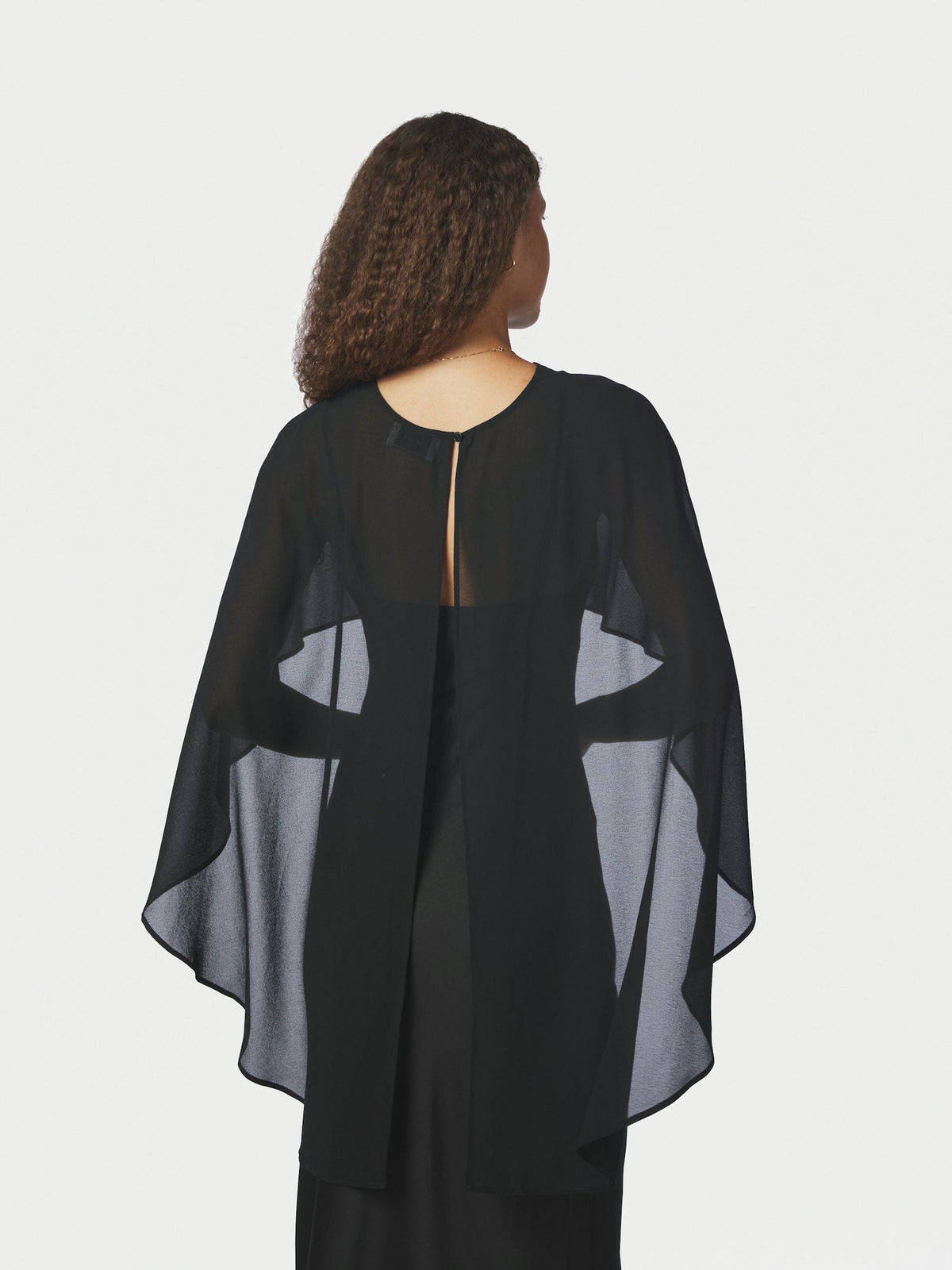 Neo Noir Manufi Chiffon Cape