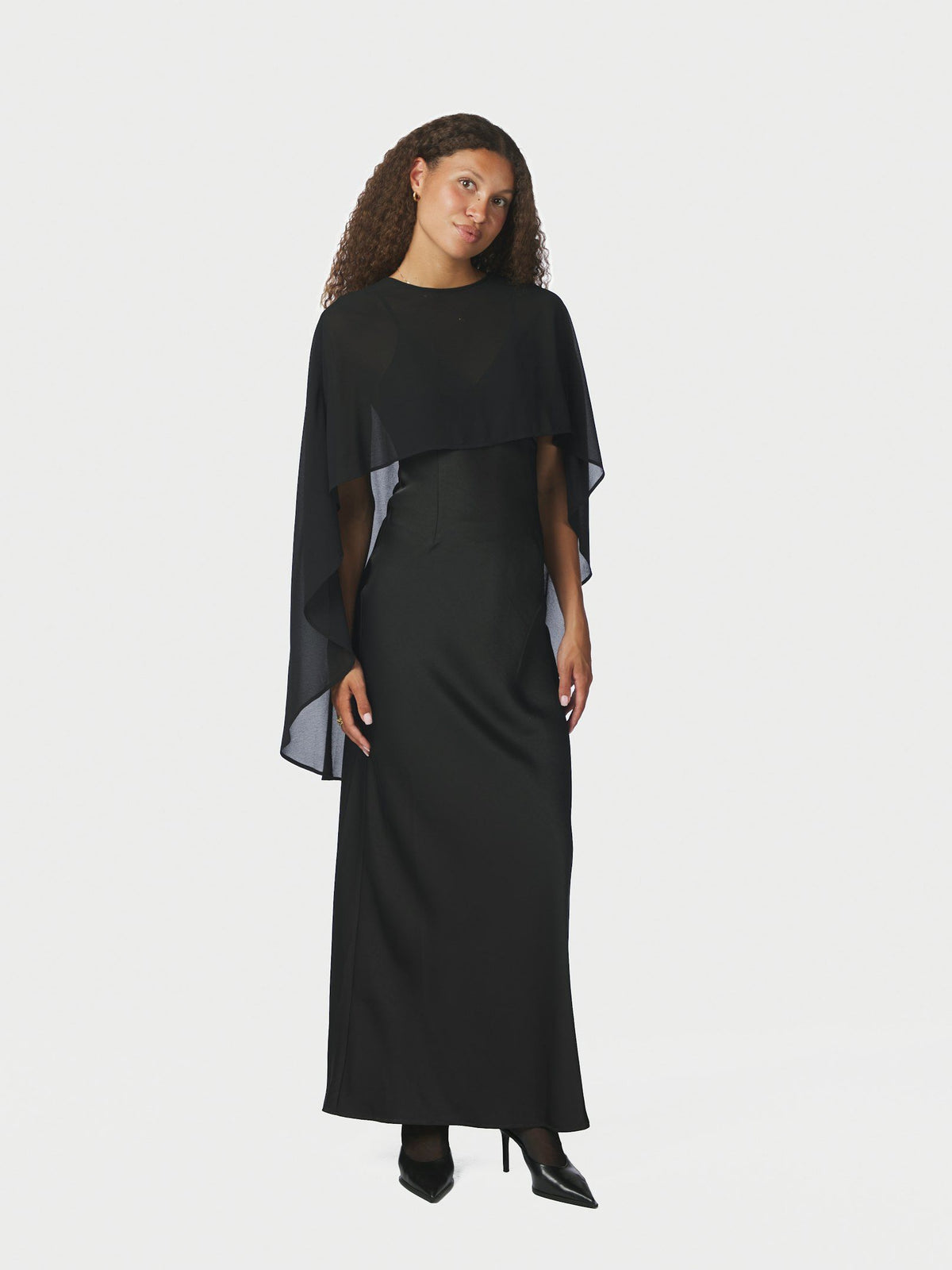 Neo Noir Manufi Chiffon Cape