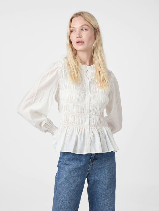 Neo Noir Mocca Smock Blouse
