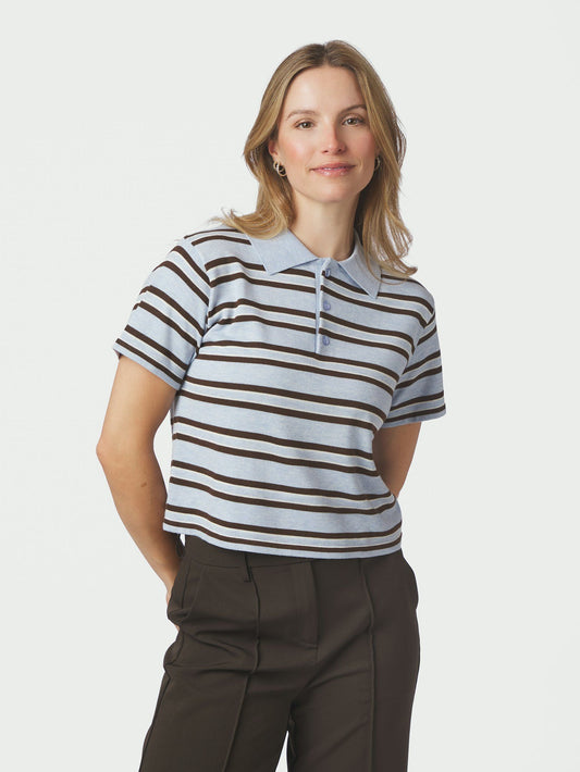 Neo Noir Mulann Polo Knit  Blouse