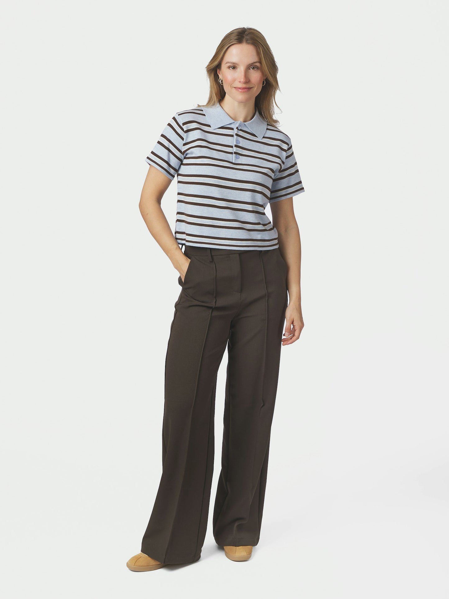 Neo Noir Mulann Polo Knit  Blouse