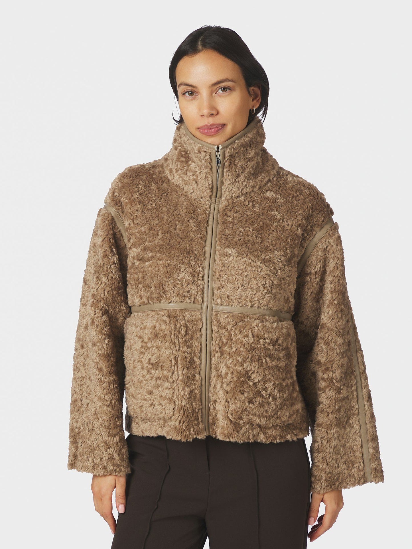 Neo Noir Nida Faux Fur Jacket