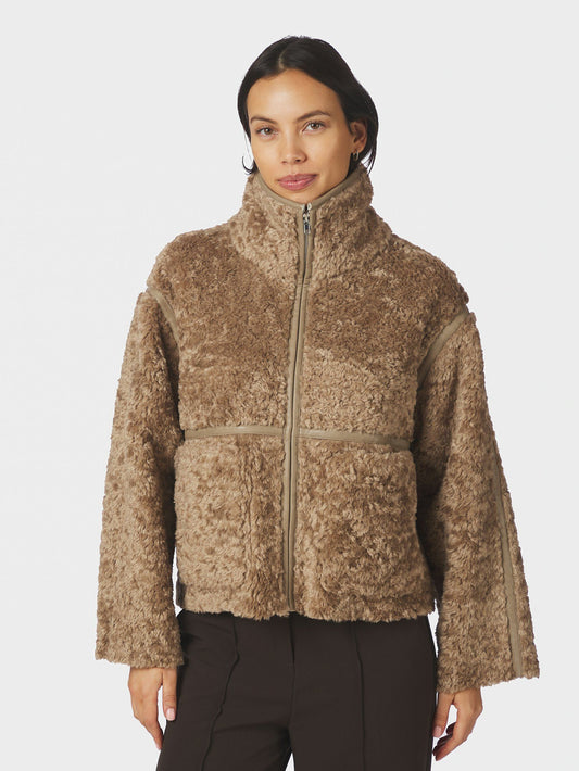 Neo Noir Nida Faux Fur Jacket