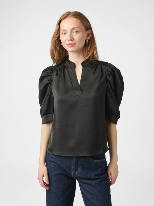 Neo Noir Roella Heavy Sateen Blouse