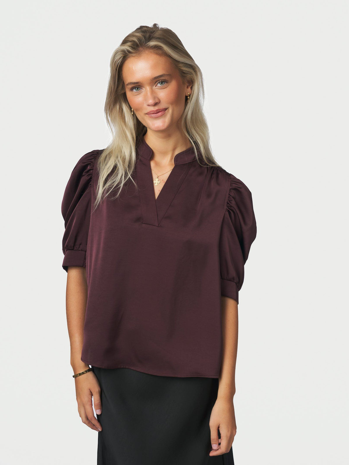 Neo Noir Roella Sateen Blouse
