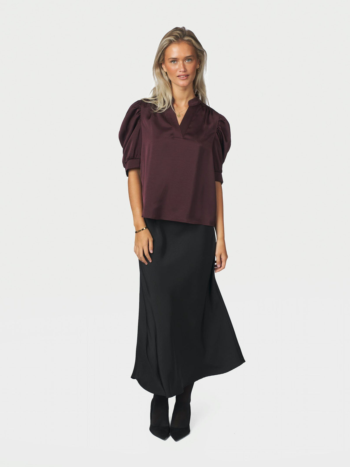 Neo Noir Roella Sateen Blouse
