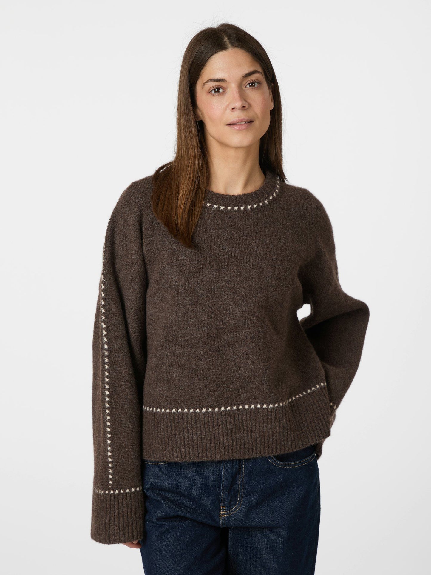 Neo Noir Roeme Knit Stich Blouse