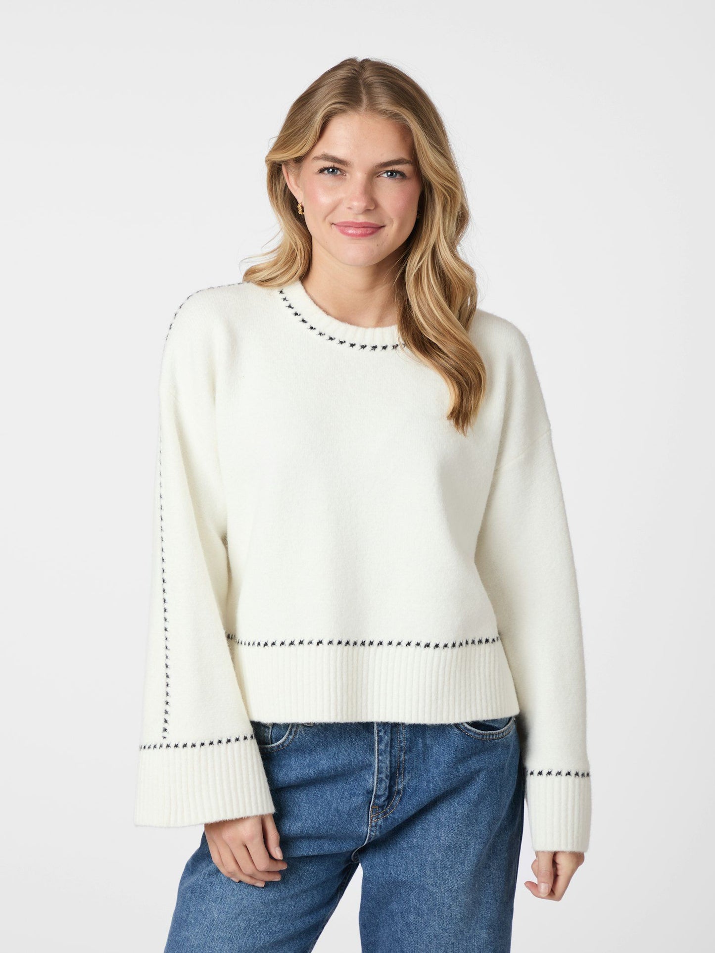 Neo Noir Roeme Knit Stich Blouse