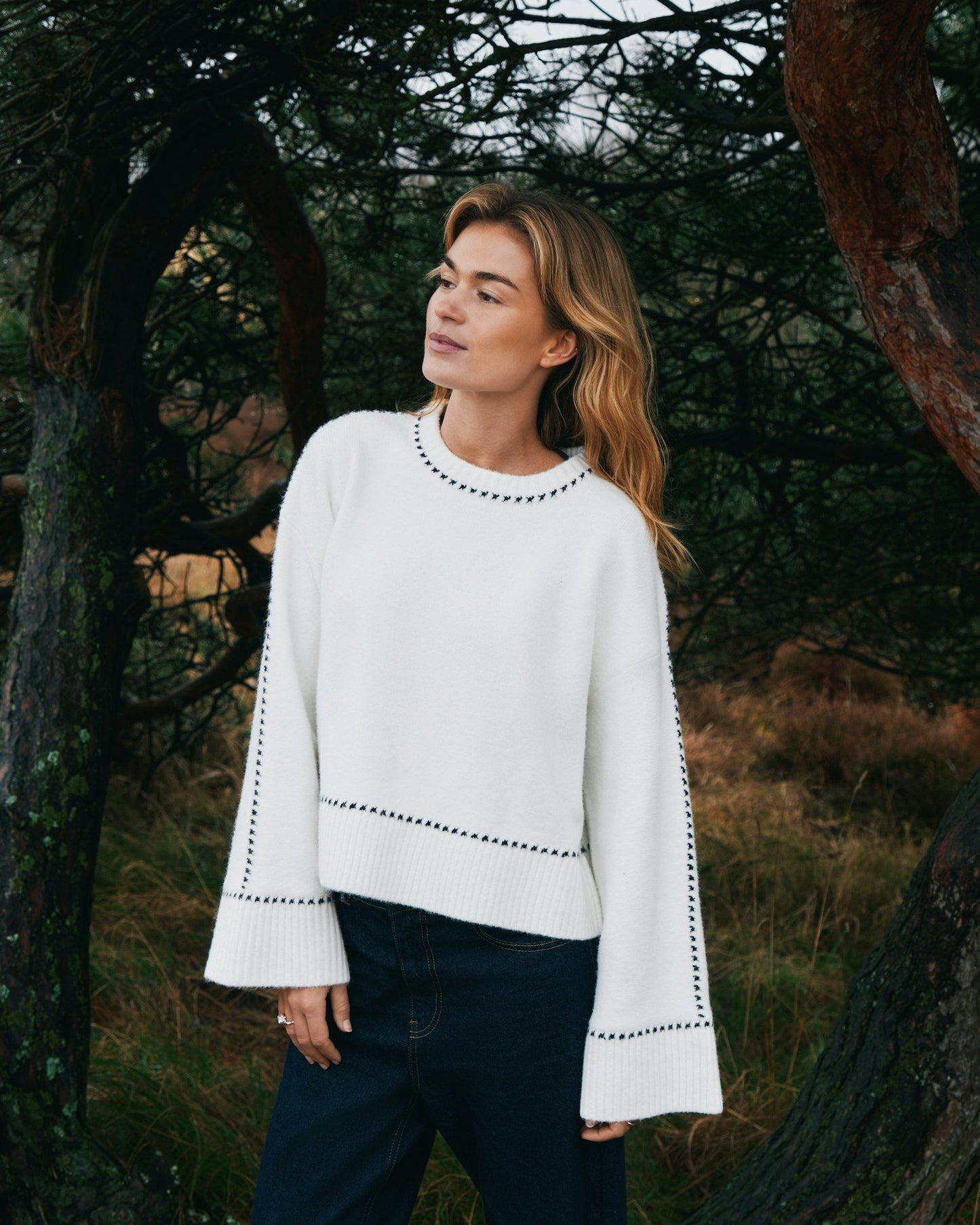 Neo Noir Roeme Knit Stich Blouse