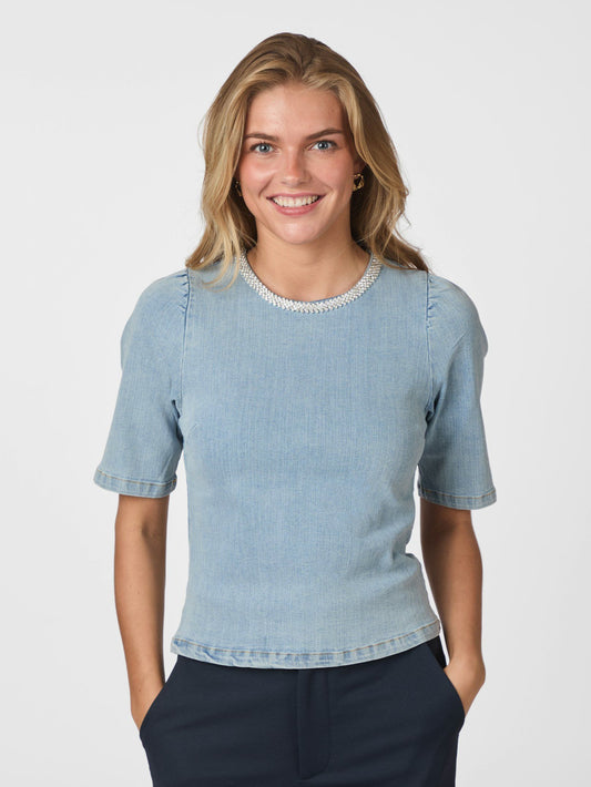 Neo Noir Rosia Denim Top
