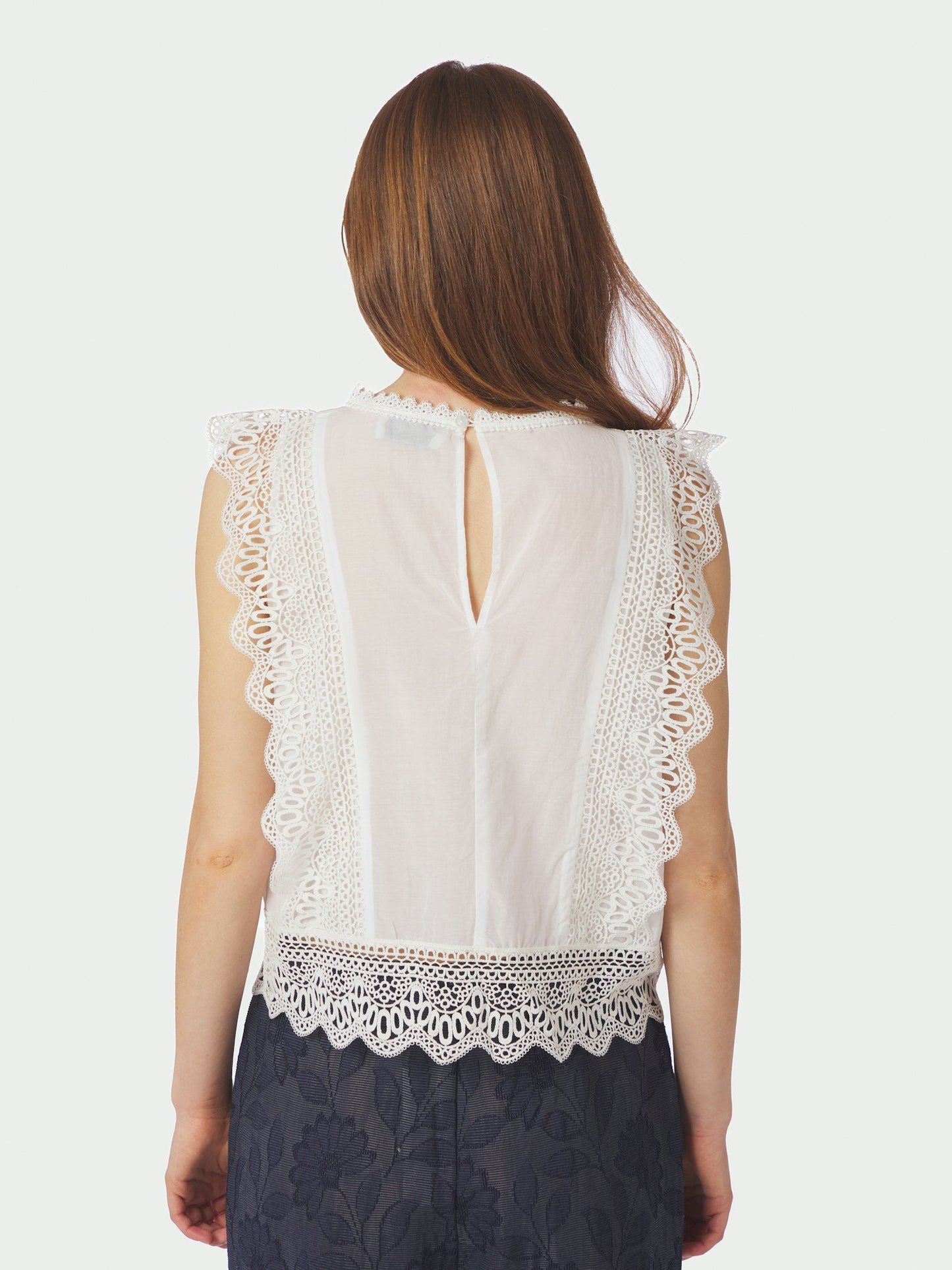 Neo Noir Samia Lace Top