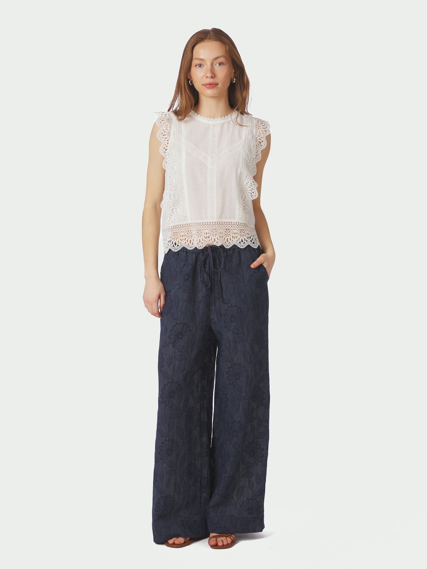 Neo Noir Samia Lace Top