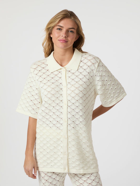 Neo Noir Sette Crochet Blus