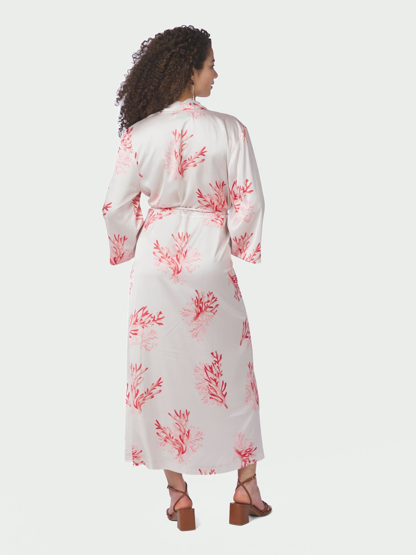 Neo Noir Shane Coral Wrap Dress
