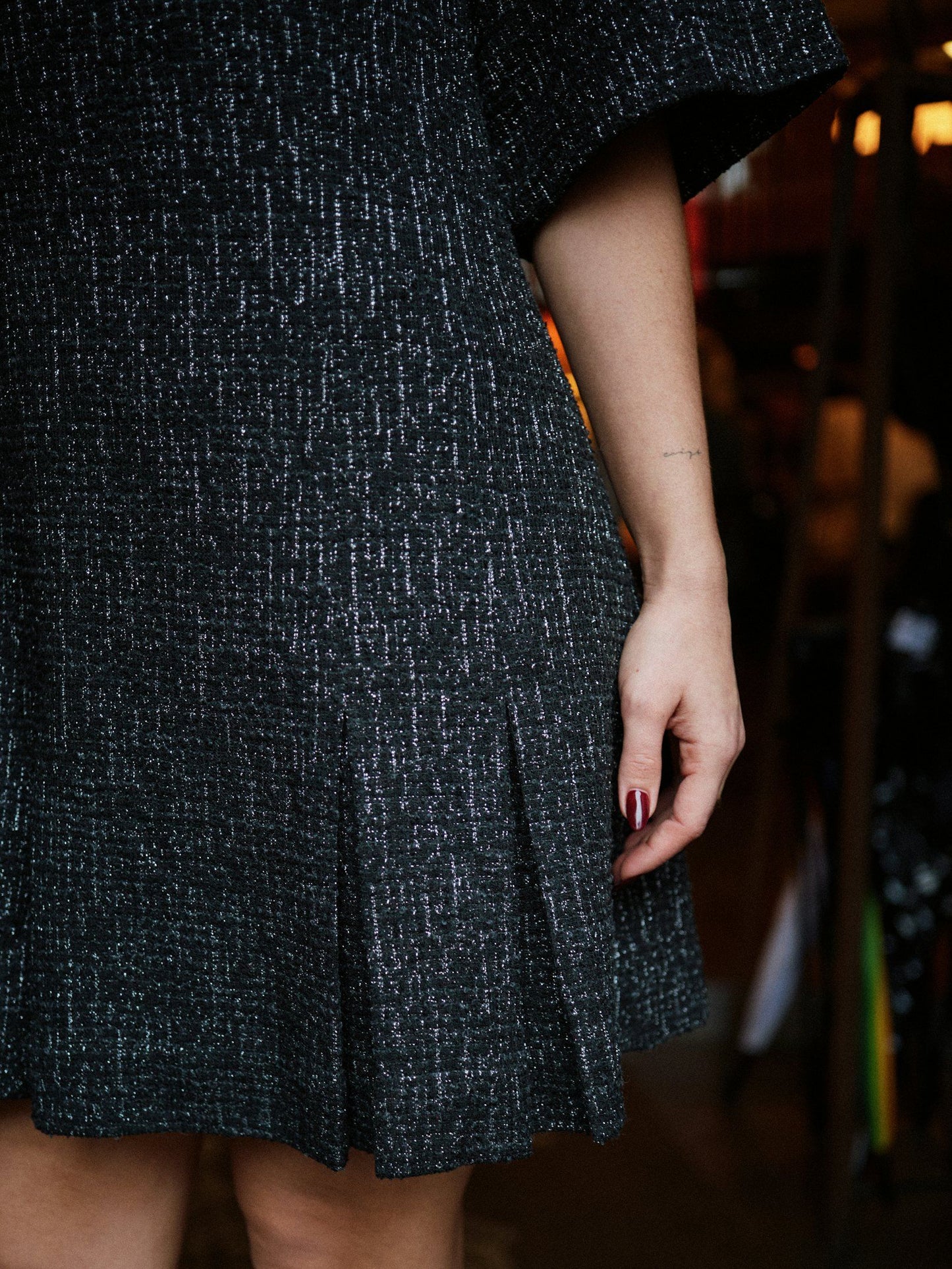 Neo Noir Susie Boucle Dress