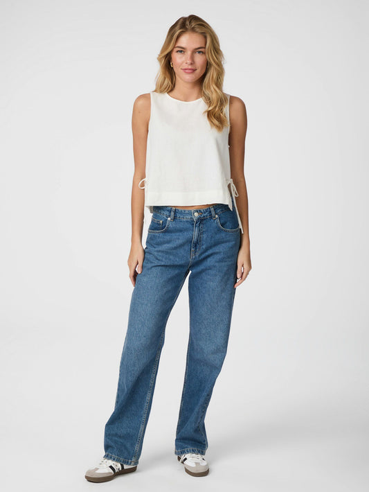 Neo Noir Svetlana Linen Top