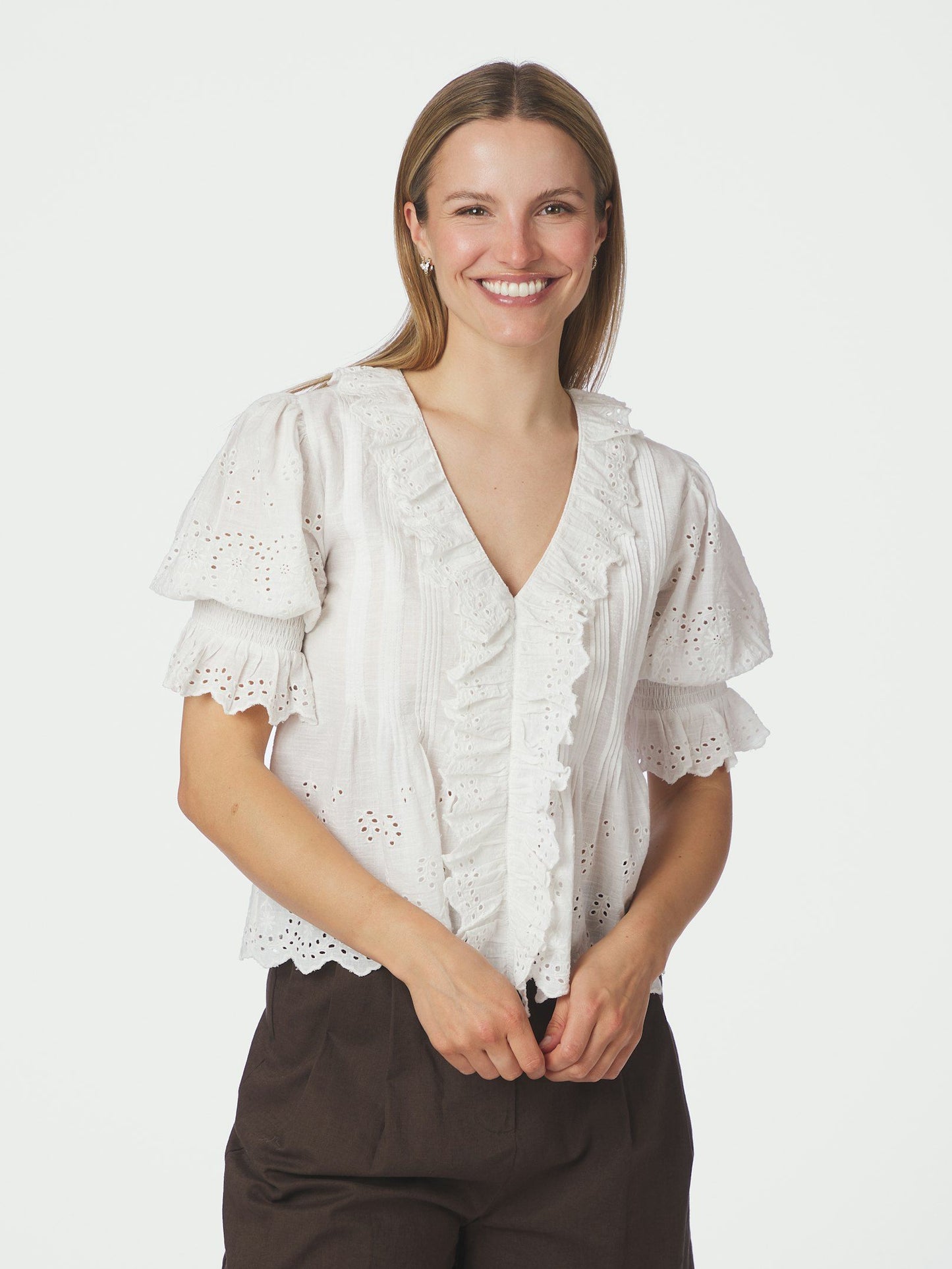Neo Noir Talise Embroidery Blouse