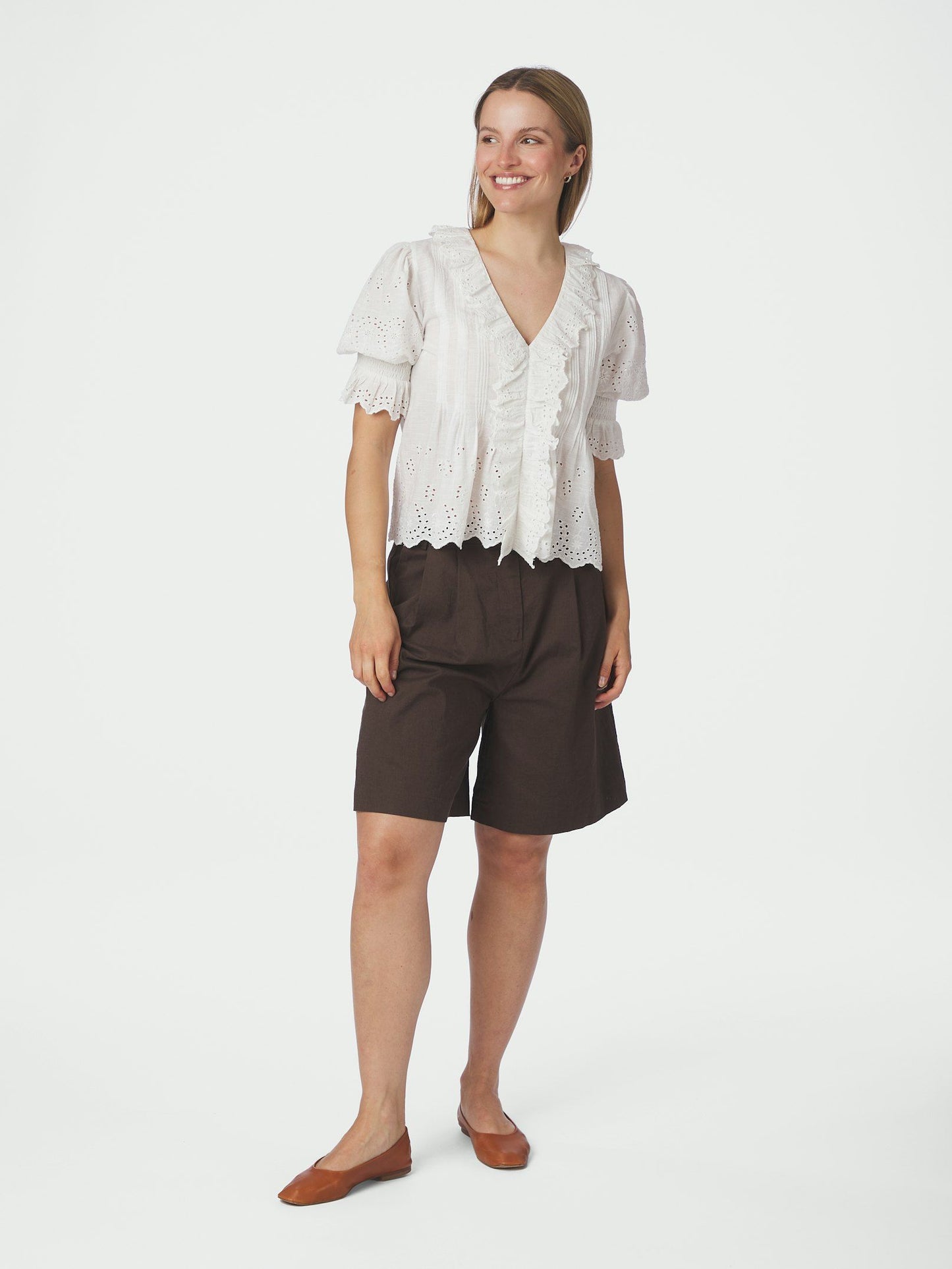 Neo Noir Talise Embroidery Blouse