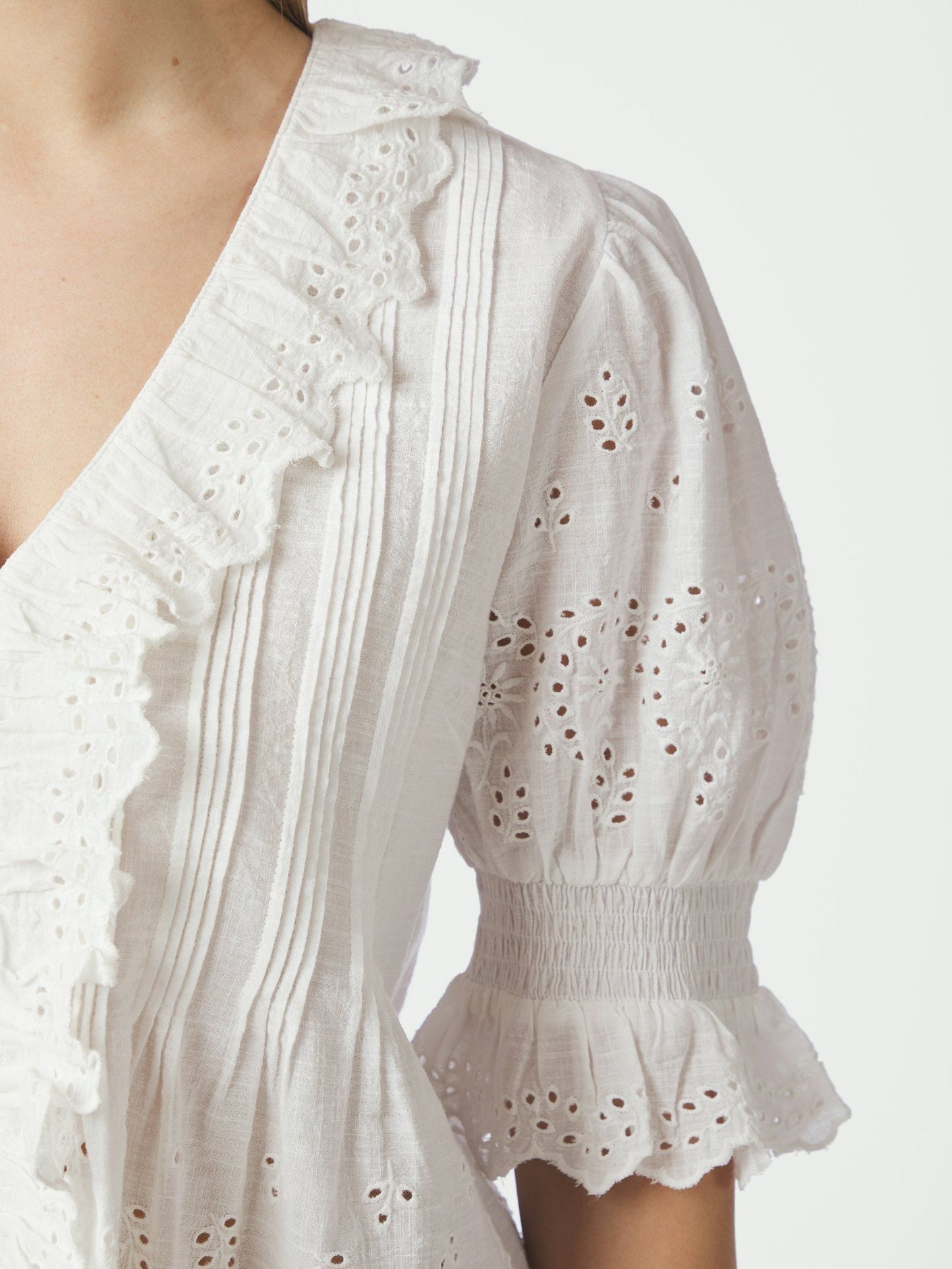 Neo Noir Talise Embroidery Blouse