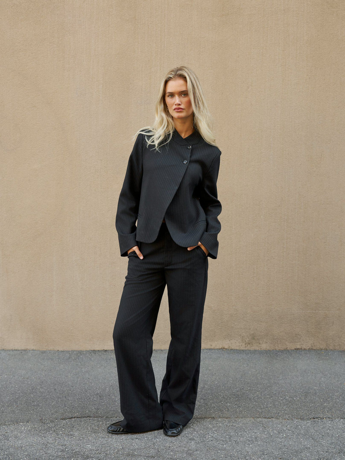 Neo Noir Tiria Pinstripe Blazer