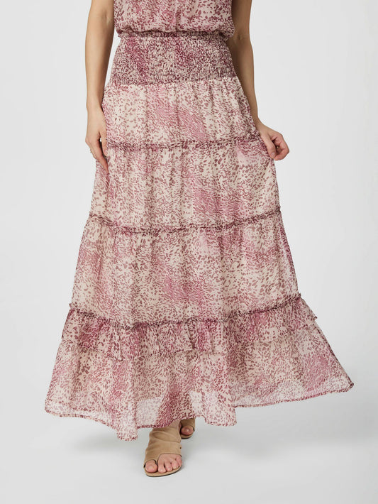 Neo Noir Todo Blur Graphic Skirt