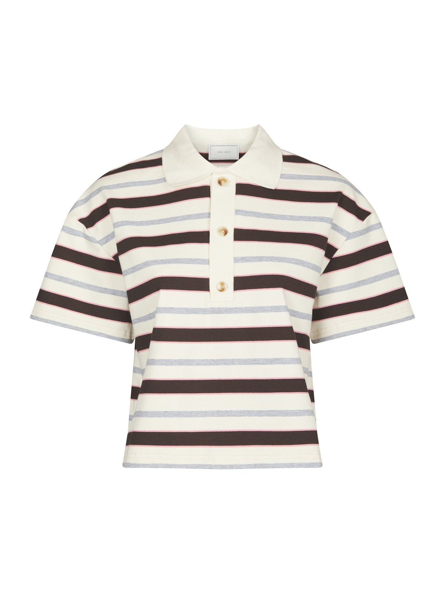 Neo Noir Vennera Stripe Polo