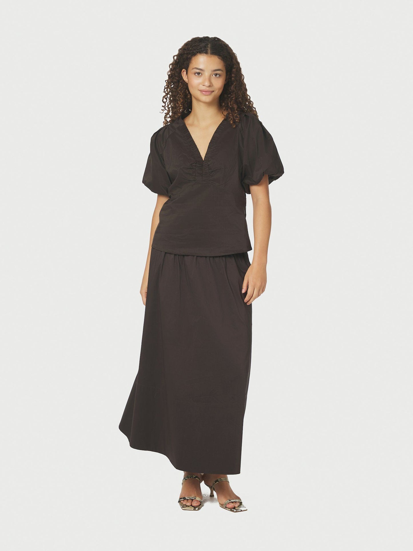 Neo Noir Yara Poplin Skirt