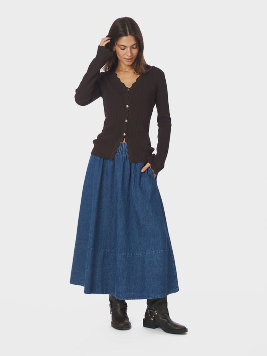Neo Noir Yara Denim Skirt