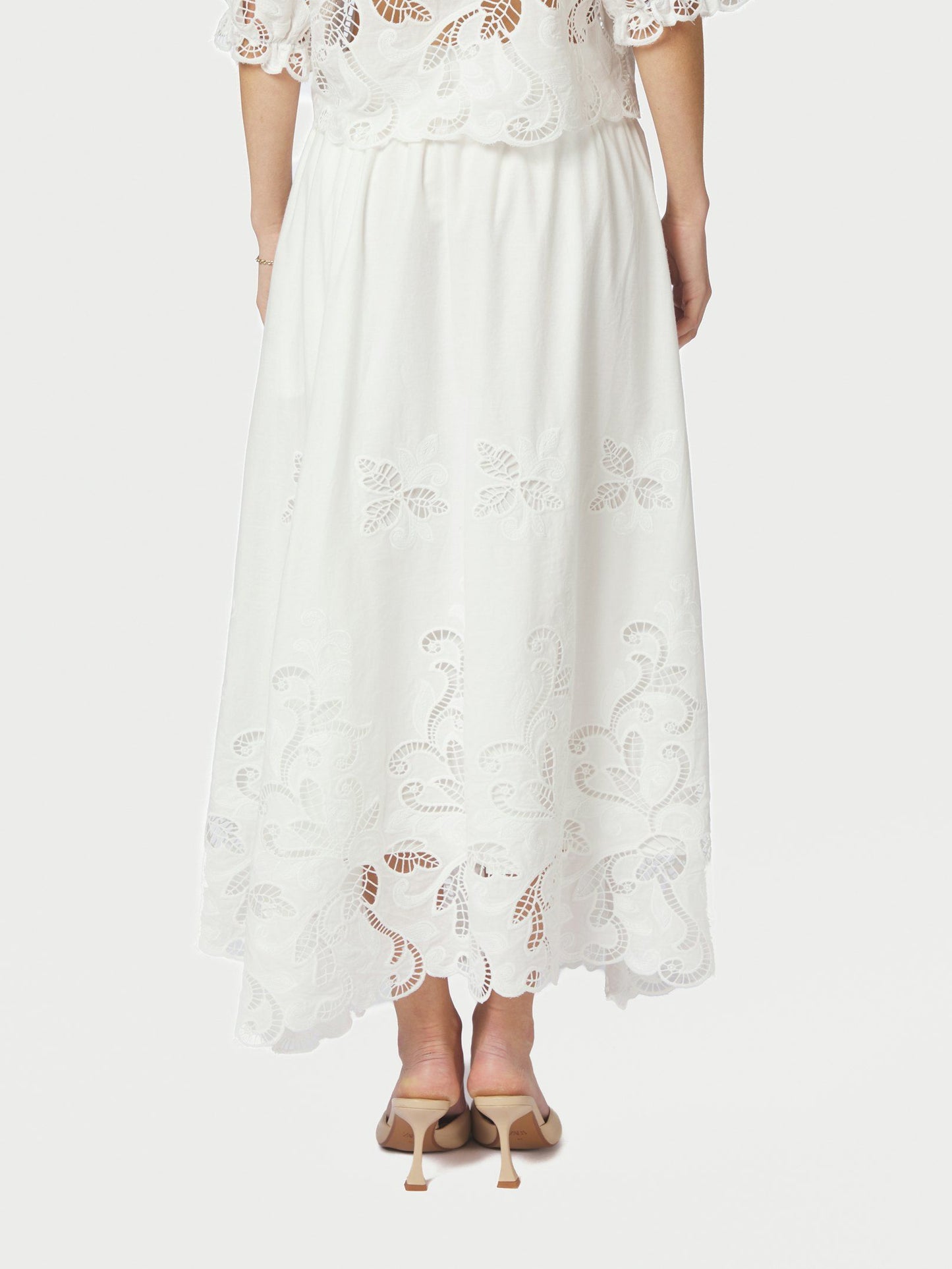 Neo Noir Yara Long Embroidery Skirt
