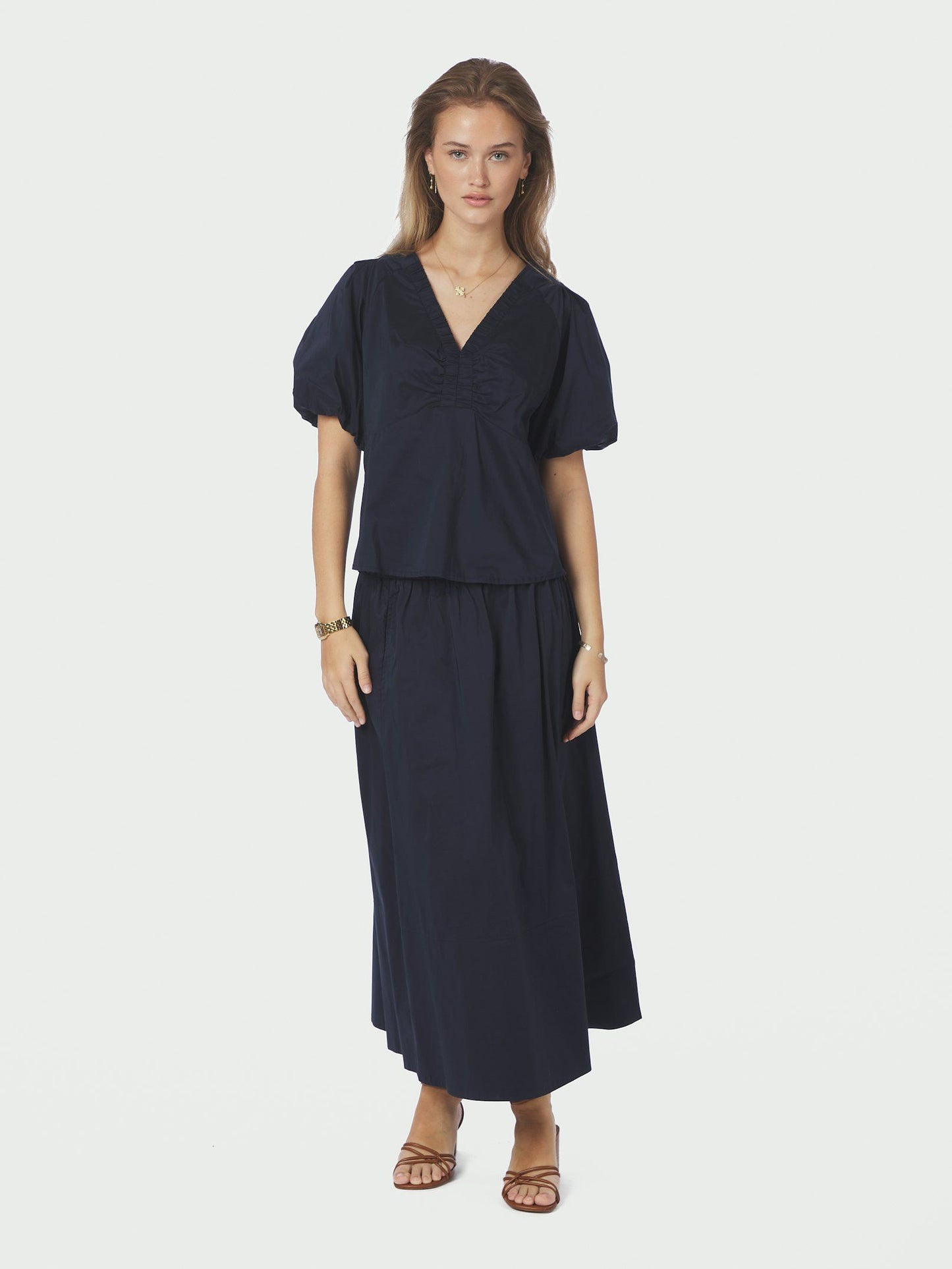 Neo Noir Yara Poplin Skirt
