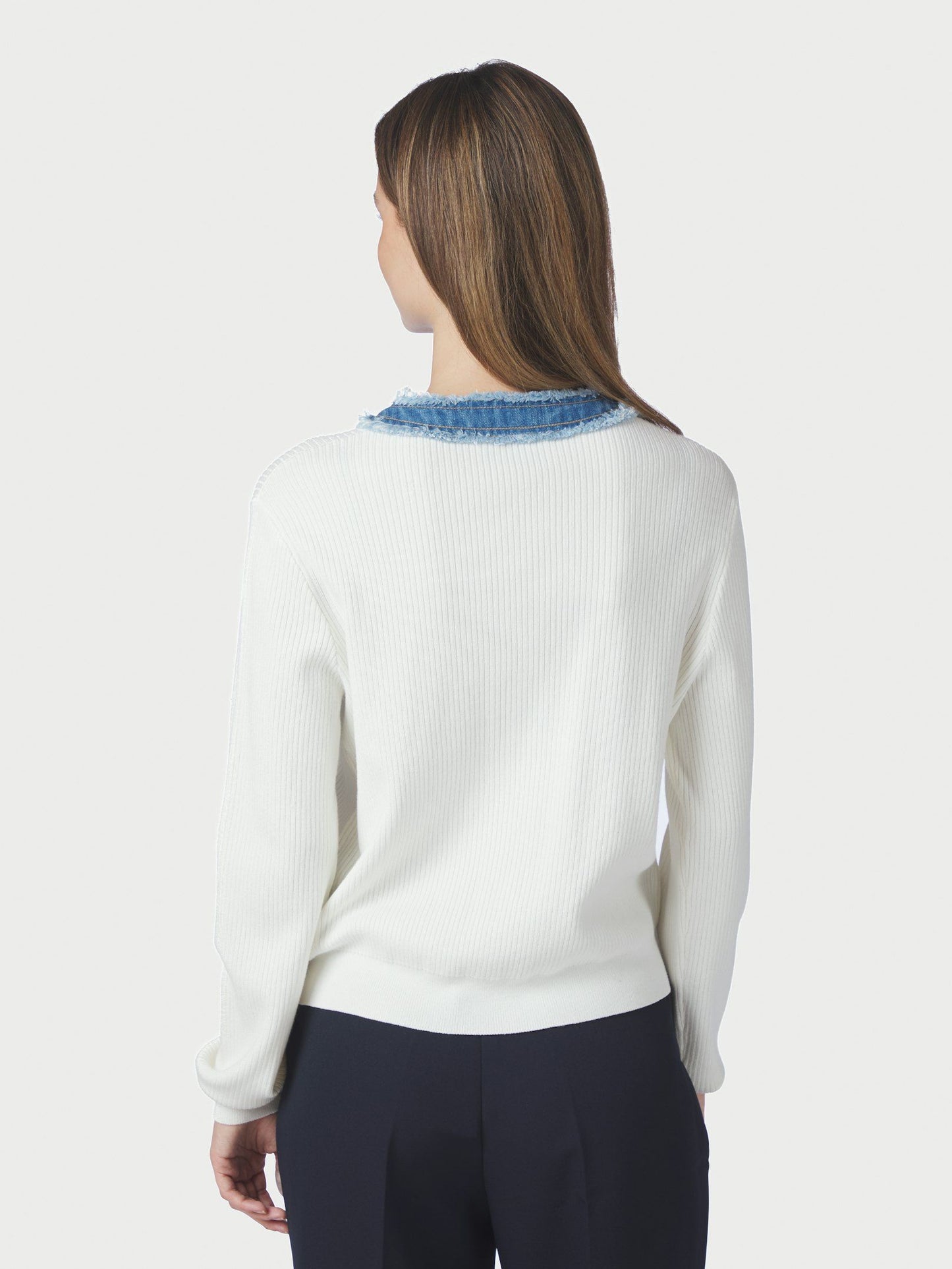 Neo Noir Zelma Knit Denim Cardigan