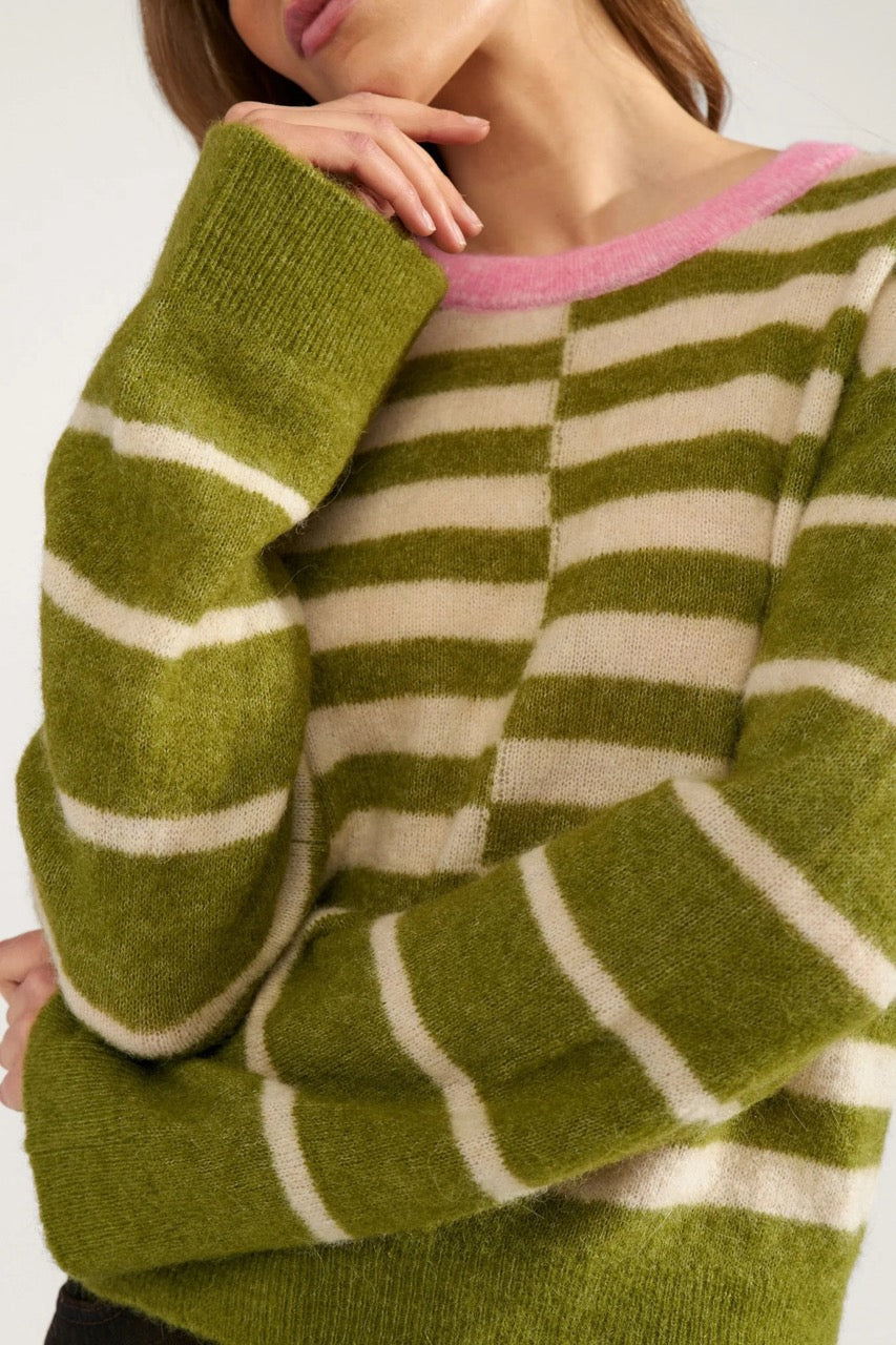 Nümph Nuriette Block Stripe Pullover