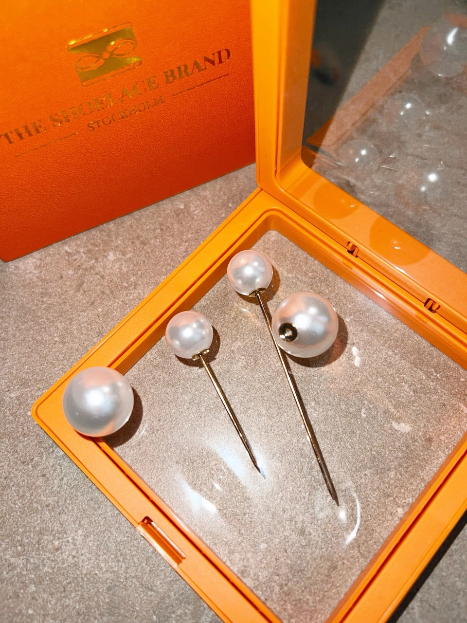 Shoelace Brand Pearl Styling Pins