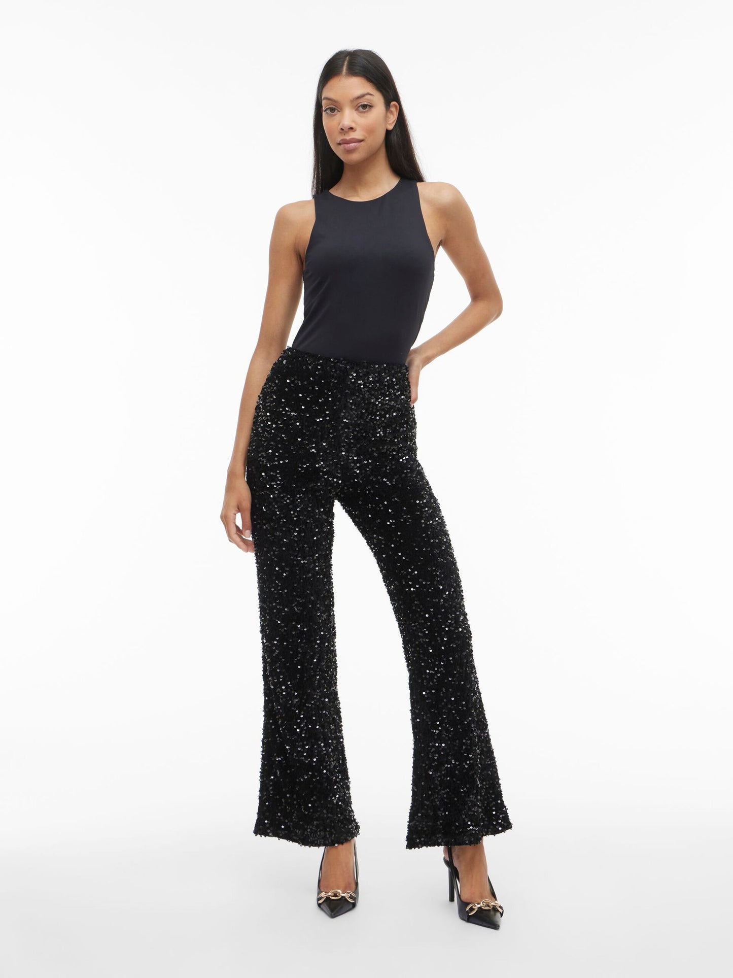 VILA Vibelieve Sequin Pants
