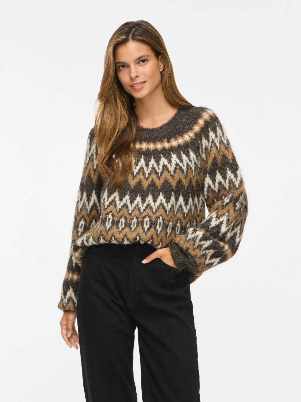Vila Vibows Jacquard Sweater