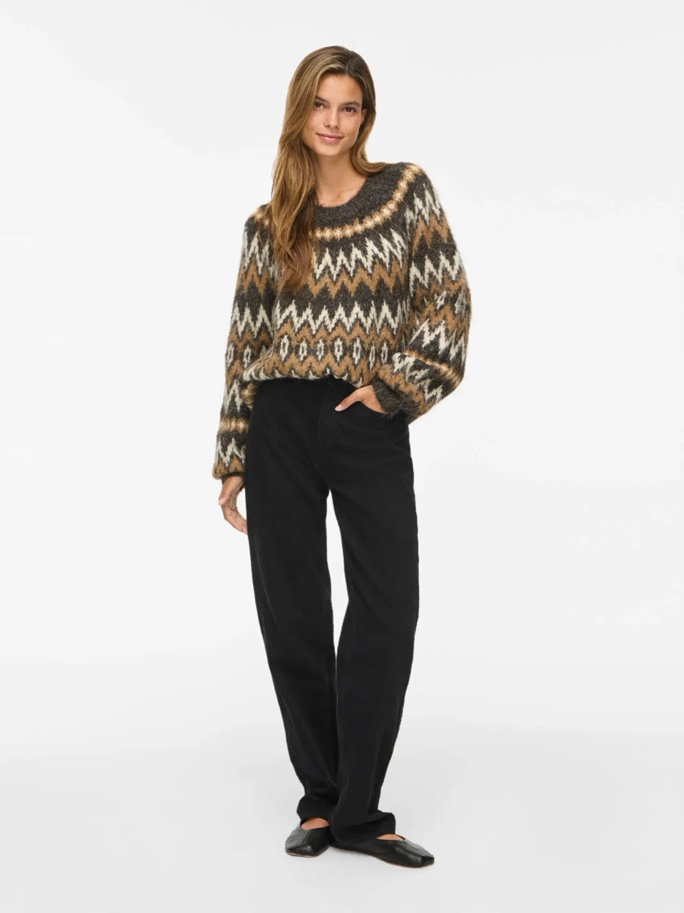 Vila Vibows Jacquard Sweater
